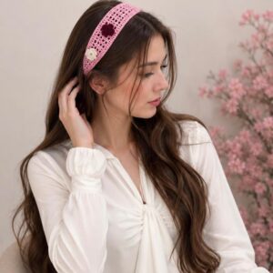 HANDMADE CROCHET FLORAL HEADBAND